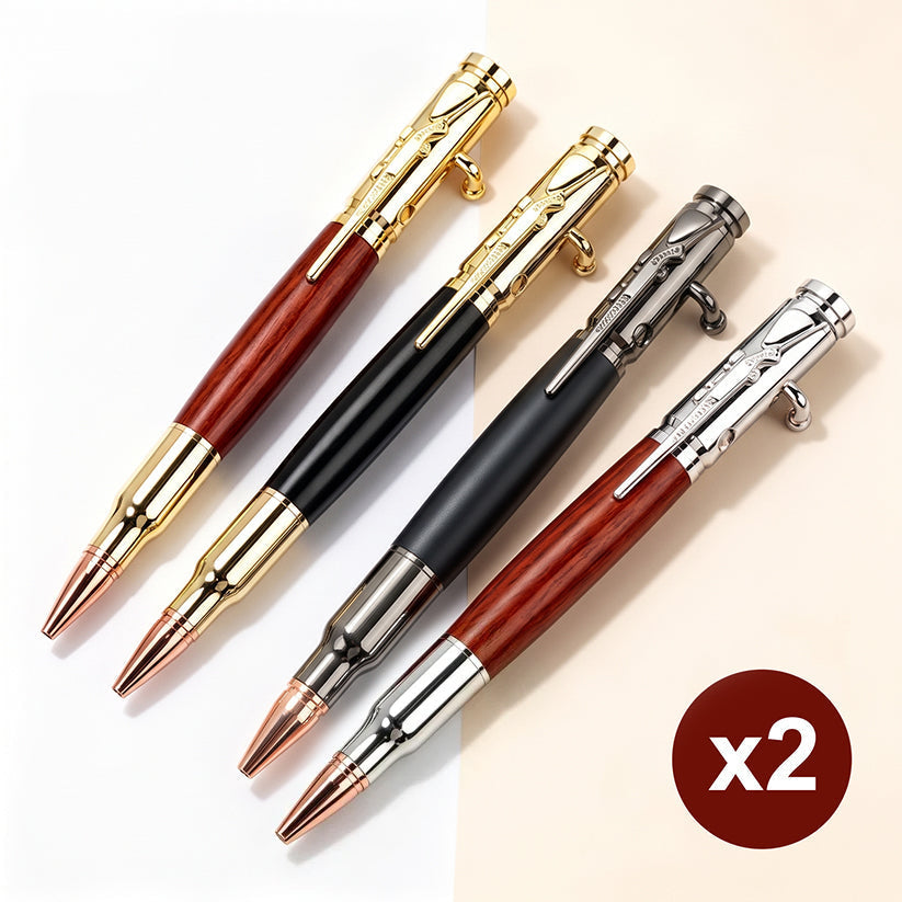 ๐ Bolt Action Wooden Bullet Pen | Crafted From Real Wood & Bullet Casing