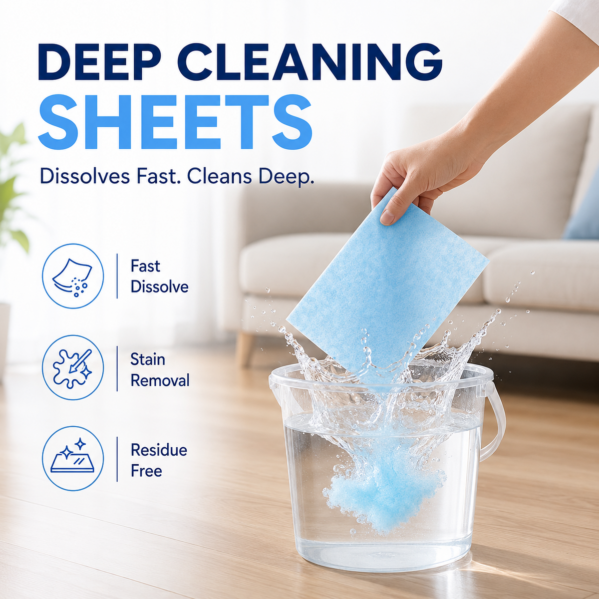 🔥 Buy 1 Get 1 Free ✨ Multi-Floor Cleaning Sheets (Clean / Polish / Brighten / Scent)（副本）