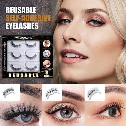 🔥LAST DAY - BUY 1 GET 1 FREE JUST $8.99 EACH🔥🎉Reusable Adhesive Eyelashes ✅