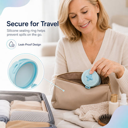 Portable Retainer & Denture Cleaning Case with Lift-Out Tray