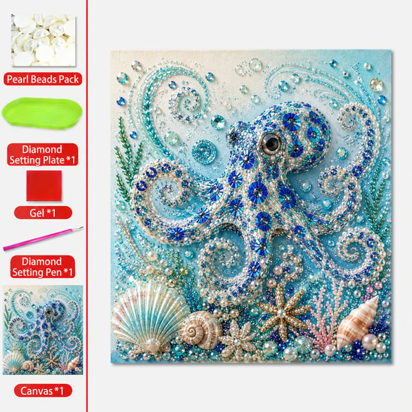⚡50K+ Sold 🔥 Selling Fast – 🌊✨ Ocean-Themed Pearl Art DIY Kit — Craft Your Own Stunning Coastal Masterpiece