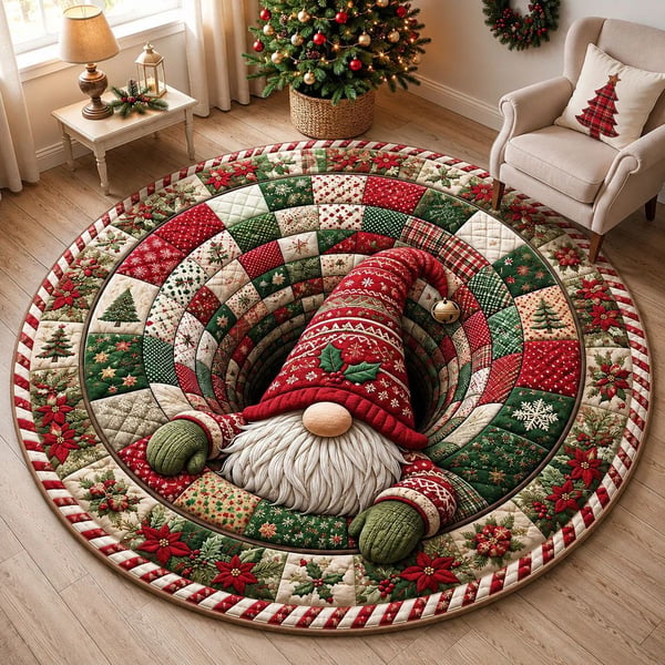 🎃🎄 3D Illusion Holiday Rug – Spooky Halloween & Christmas Magic for Your Home