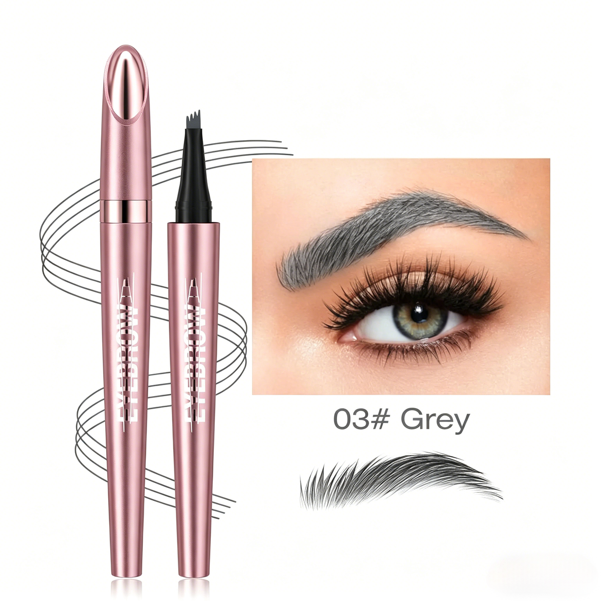 🥳  Last Day Buy 1 Get 1 Free ,Micro-Fork Eyebrow Pencil:Waterproof,Natural Hair-Like Strokes & Long-Lasting🥳