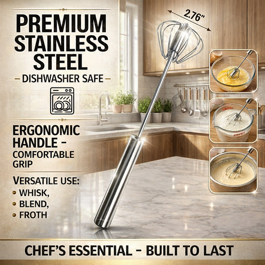 🔥Selling Fast — 50,000+ Sold | Stainless Steel Easy Whisk for Effortless Mixing in Seconds