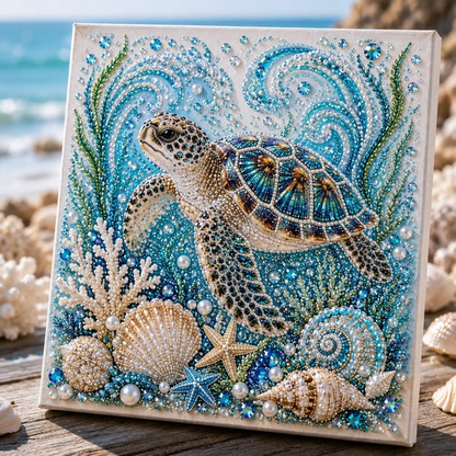 ⚡50K+ Sold 🔥 Selling Fast – 🌊✨ Ocean-Themed Pearl Art DIY Kit — Craft Your Own Stunning Coastal Masterpiece