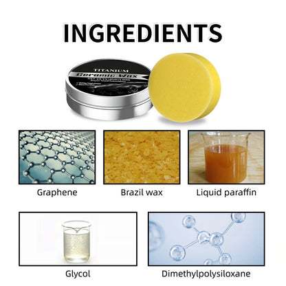 Titanium Ceramic Wax Cream — Mirror Gloss & Long-Lasting Protection in 15 Minutes