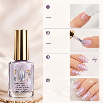 🎉 2026 Sale — BUY 2 GET 4 FREE-$6.66 EACH💅 Lilac Glossy Mirror Nail Strengthener