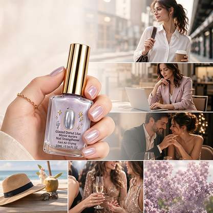 🎉 2026 Sale — BUY 2 GET 4 FREE-$6.66 EACH💅 Lilac Glossy Mirror Nail Strengthener