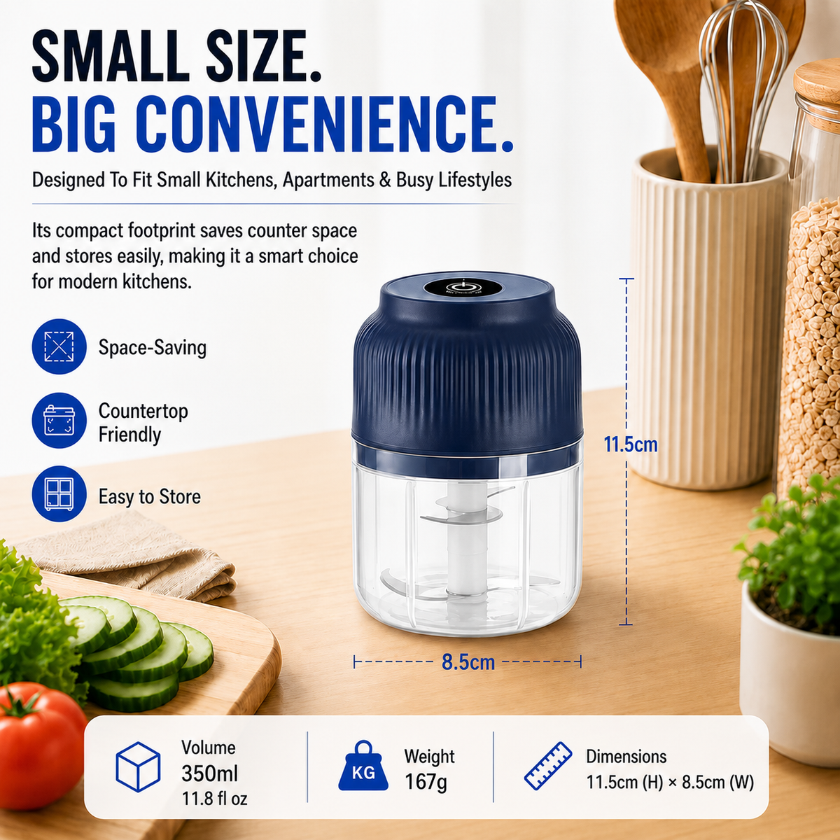 🔥Limited Time Buy One Get One Free!🔋 Wireless Mini Food Chopper with USB Charging✨upsell
