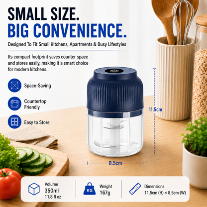 🔥Limited Time Buy One Get One Free!🔋 Wireless Mini Food Chopper with USB Charging✨upsell